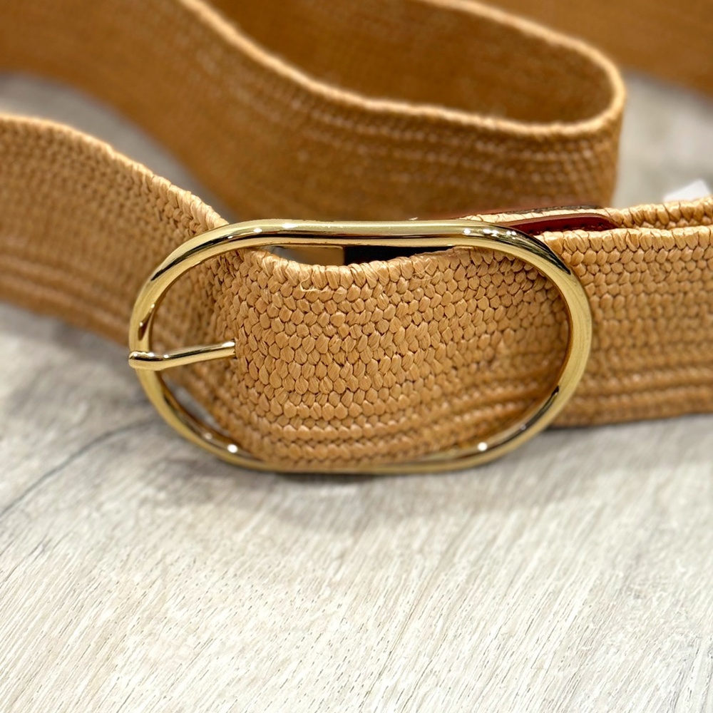 NWOT Target Stretch Straw Looking Belt Size Large